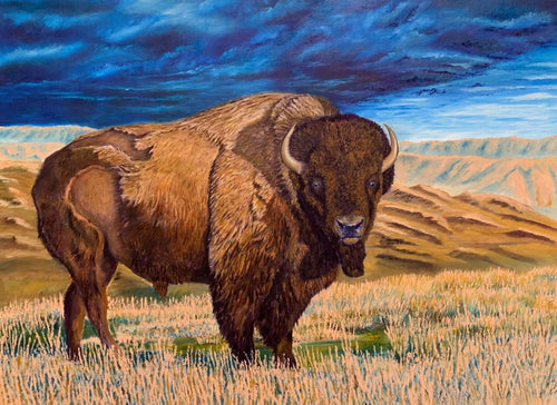 Art Commission "Big Joe" 40 x 30 inches, Kirk M. Commission - The Art Shop | Artist Graham Watts